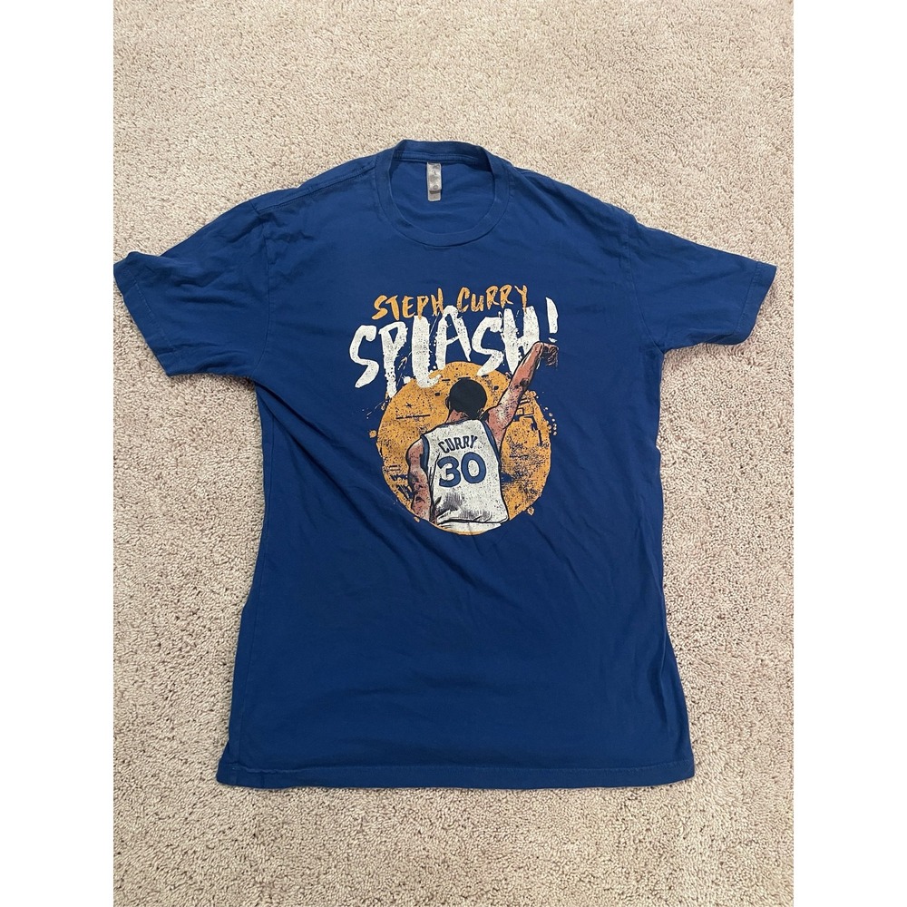 Steph Curry Golden State Warriors Splash! #30 Blue Graphic T-Shirt